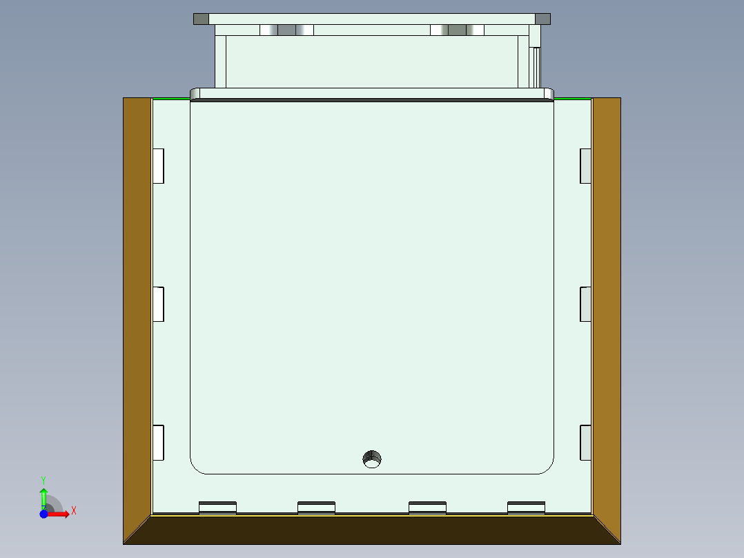控制台 操作台presidential-podium-1832-模型格式为 stp前视图