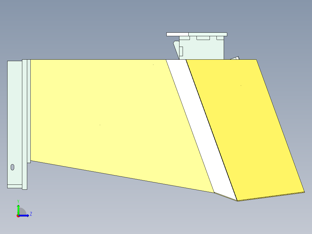 控制台 操作台presidential-podium-1832-模型格式为 stp左视图