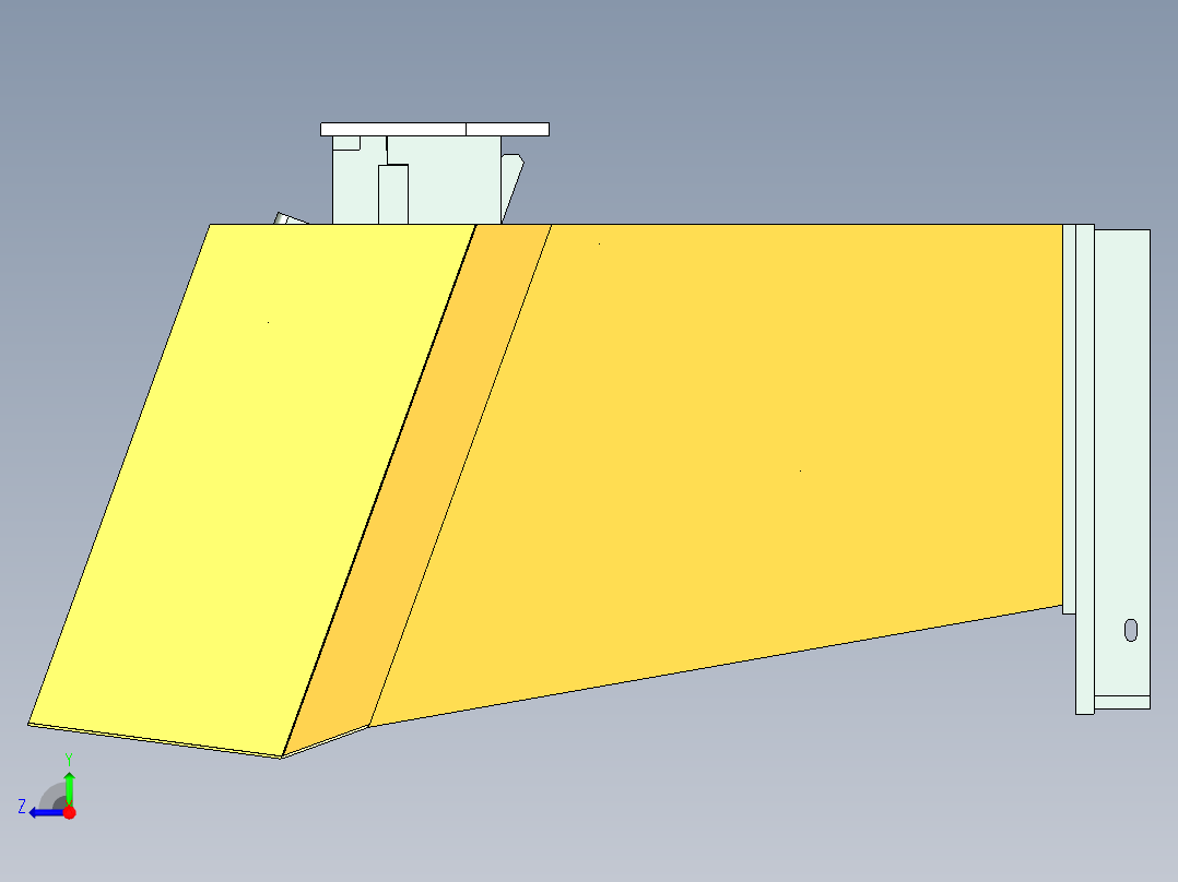 控制台 操作台presidential-podium-1832-模型格式为 stp右视图