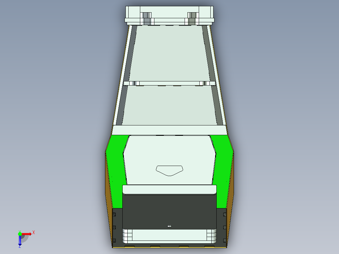 控制台 操作台presidential-podium-1832-模型格式为 stp俯视图