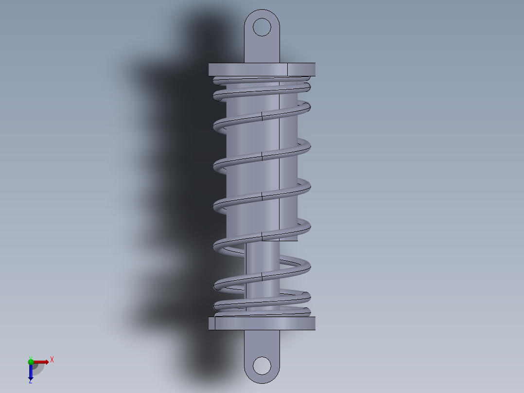 悬挂系统 螺旋弹簧俯视图