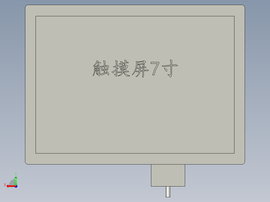 MT6070威纶通7寸后视图