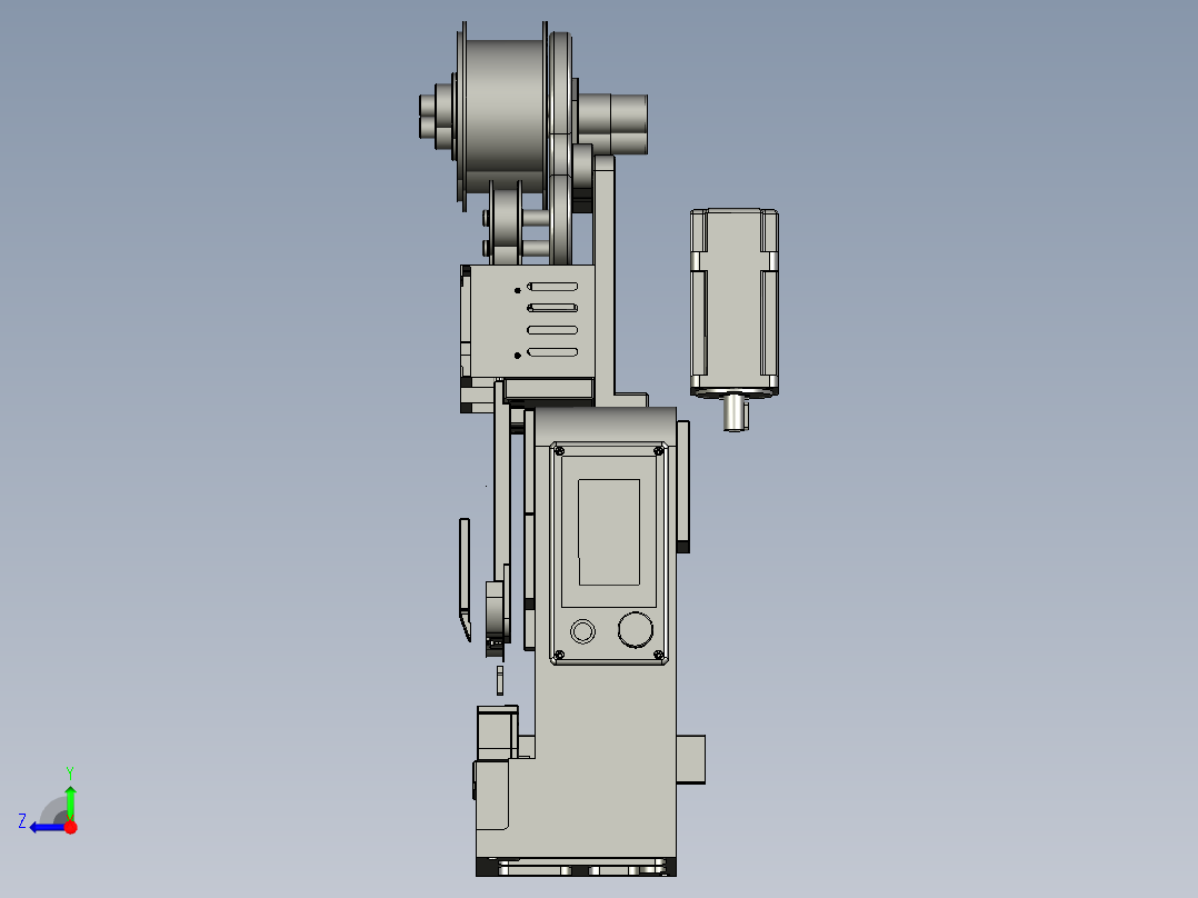 铜带机xmd-110瑞峰城右视图