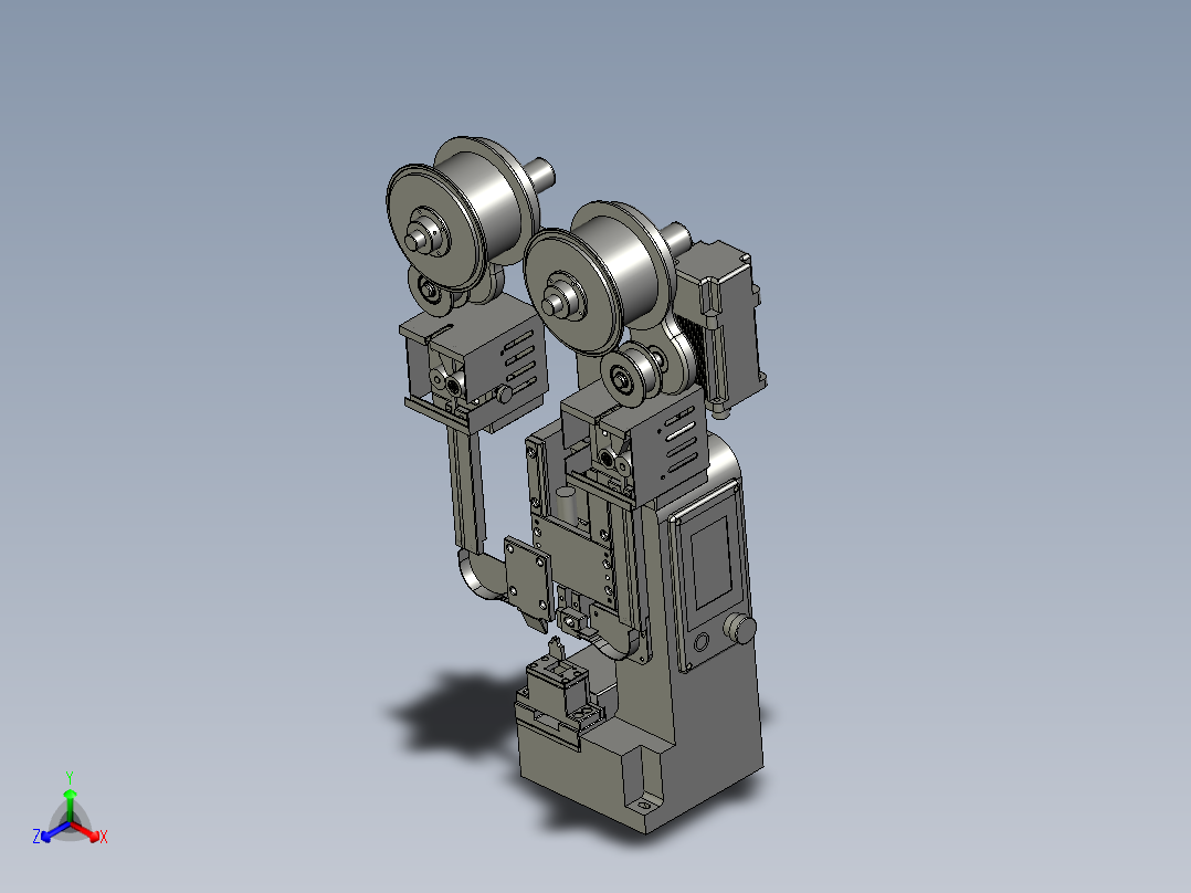 铜带机xmd-110瑞峰城正等轴测图