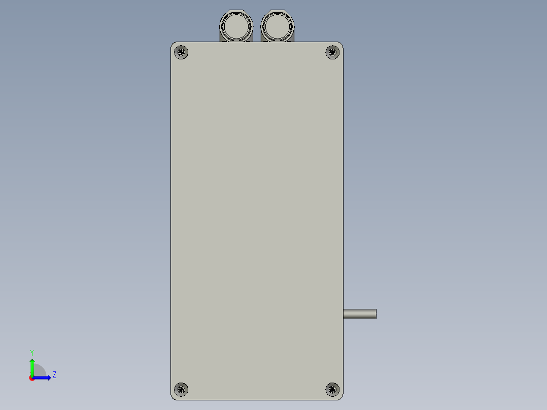 防尘与防转功能的长行程伺服电缸左视图