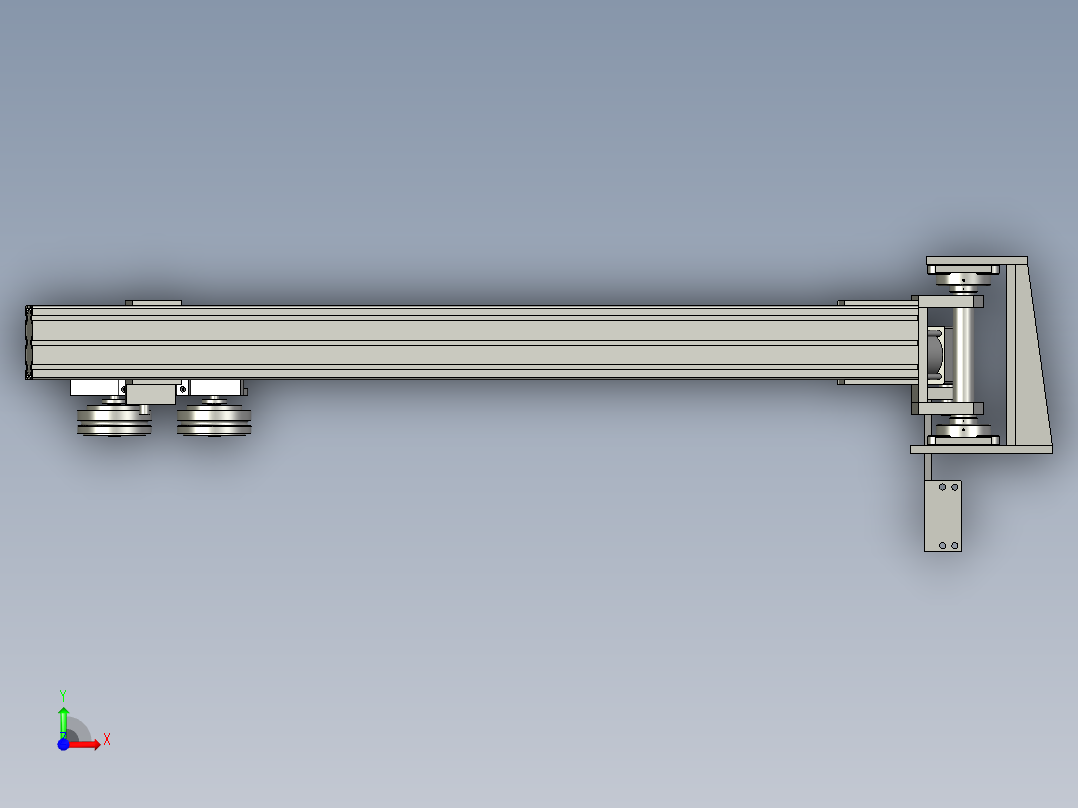 RGJ0104V压轮摆臂机构A前视图