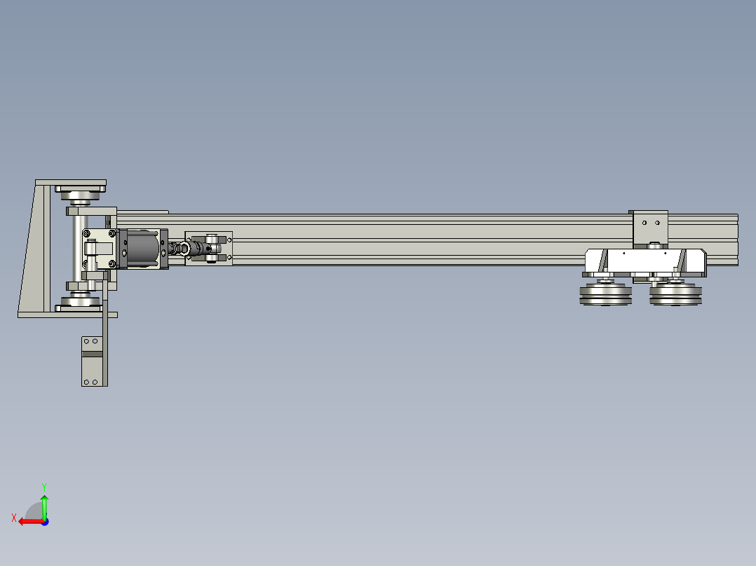 RGJ0104V压轮摆臂机构A后视图