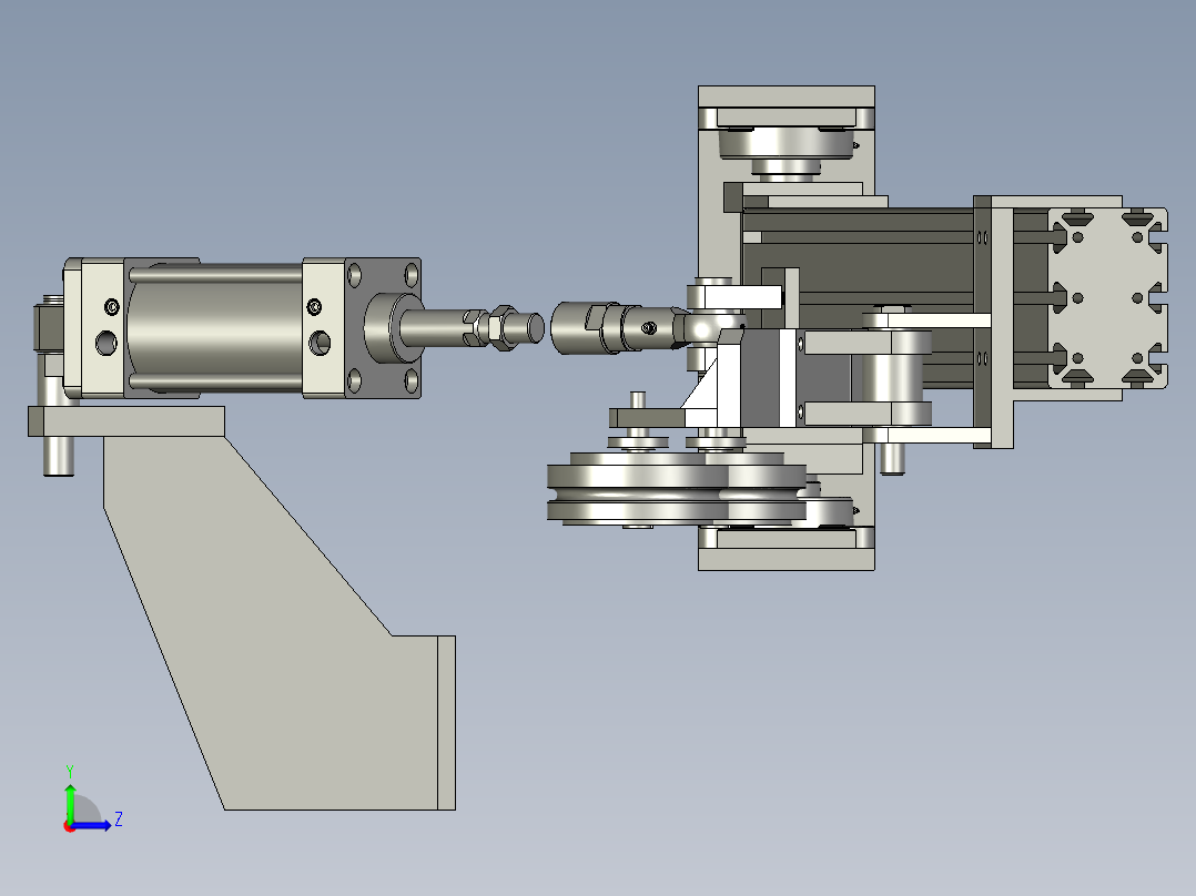 RGJ0104V压轮摆臂机构A左视图