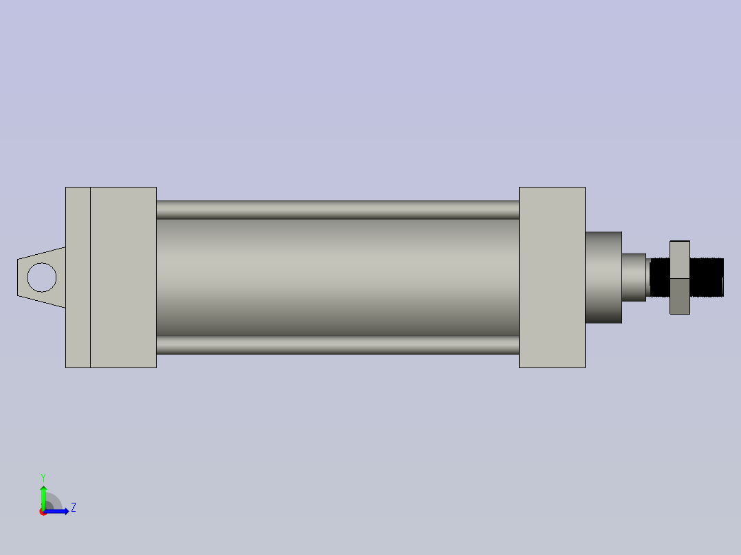 SC63-150气缸左视图
