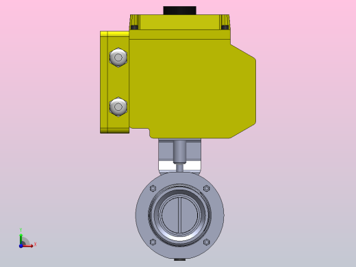 IDDX-02螺式电动蝶阀[IDDX-02-1.5s]左视缩略图