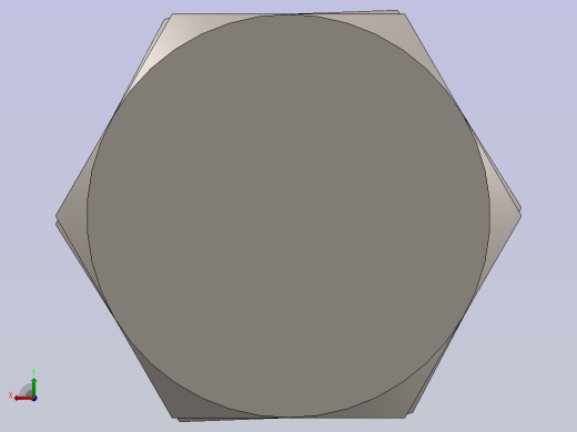 标准六角螺栓与螺母后视缩略图
