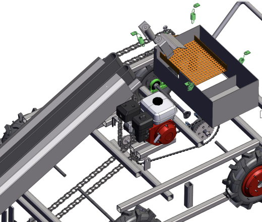 大蒜收获机SW三维模型 1549158缩略图