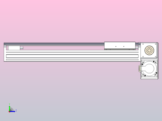 皮带直线轴半封闭可选导轨TPA-HNB-175D-140-L400-RP-C-P75-N3左视缩略图