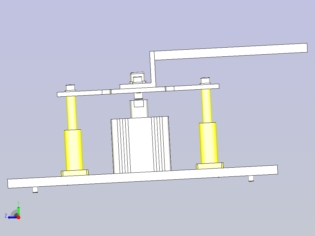 一款止动装置3D图模型右视图