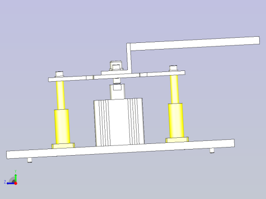 一款止动装置3D图模型右视缩略图
