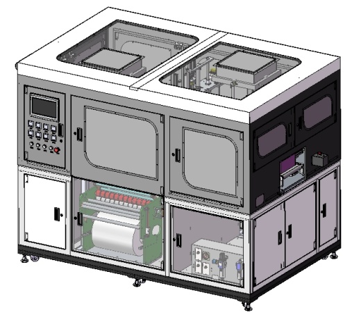 手机盒包装 全自动热缩膜包装机3D数模图纸 Solidworks设计