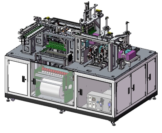 手机盒包装 全自动热缩膜包装机3D数模图纸 Solidworks设计缩略图