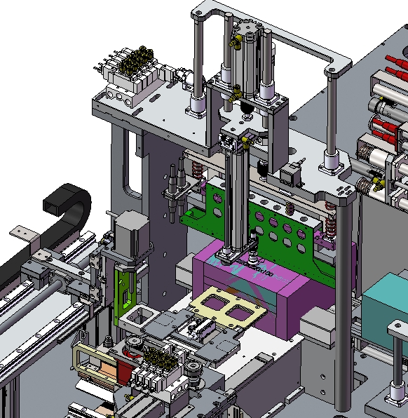 手机盒包装 全自动热缩膜包装机3D数模图纸 Solidworks设计