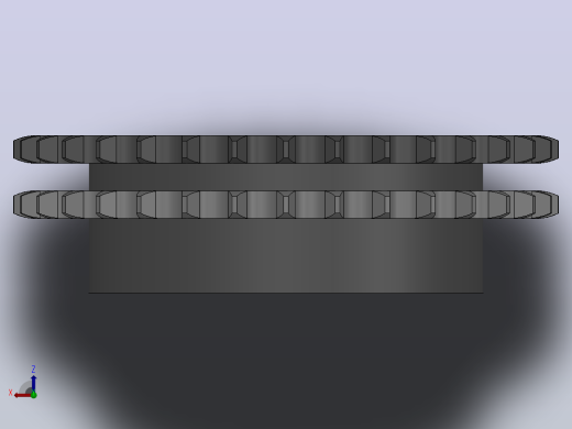 直孔链轮08B型_33-08B-2俯视缩略图