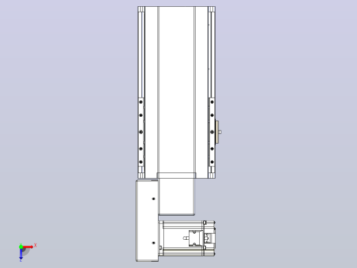 皮带直线轴半封闭可选导轨TPA-HNB-175D-140-L100-ML-Y-P75-N3俯视缩略图