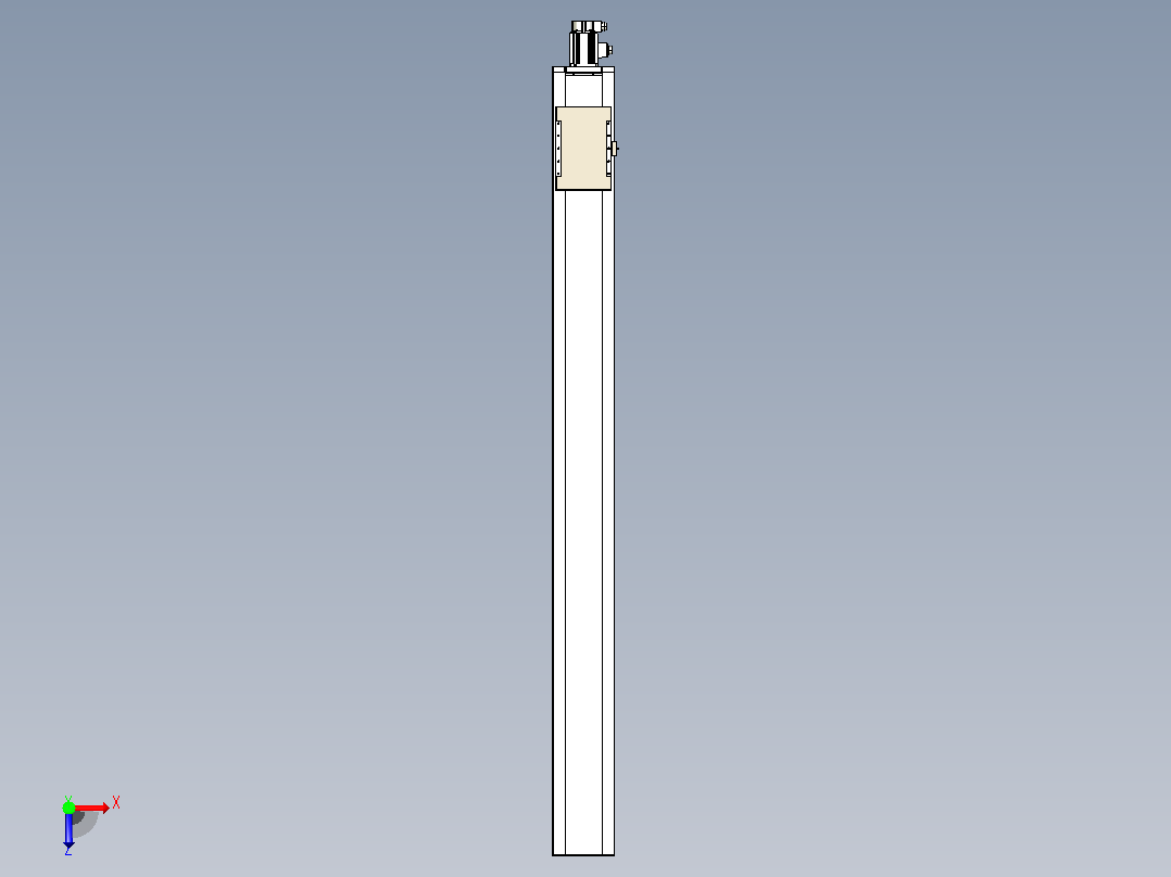 滚珠丝杠直线轴带导轨全封闭TPA-HCR-220D-3210C-L2350-M-C-P1K-N3俯视图