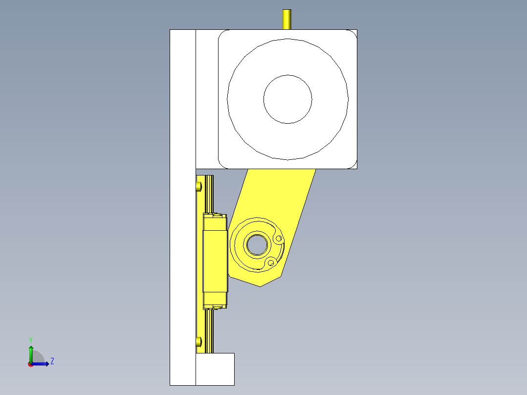 电机式连续上下组件左视图