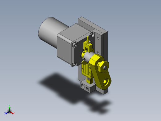 电机式连续上下组件正等轴测缩略图