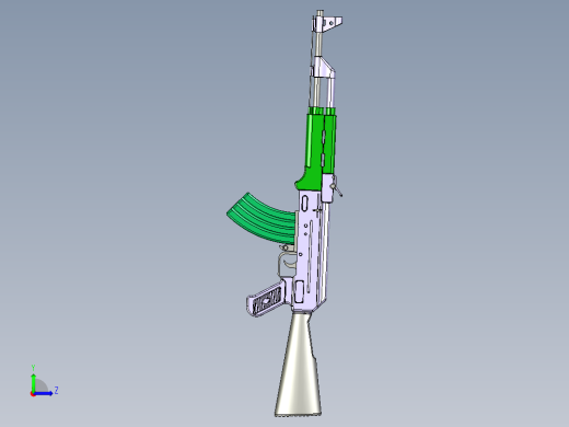 AK47自动步枪左视缩略图