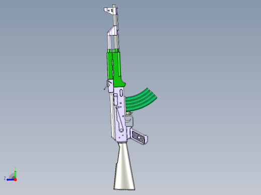 AK47自动步枪右视缩略图