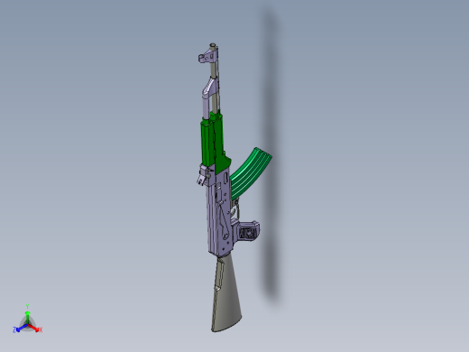 AK47自动步枪正等轴测缩略图