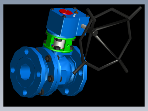 三维球阀（CAD图）