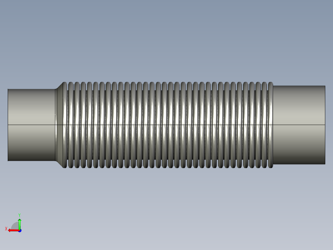 4排气管波纹柔性连接器后视图