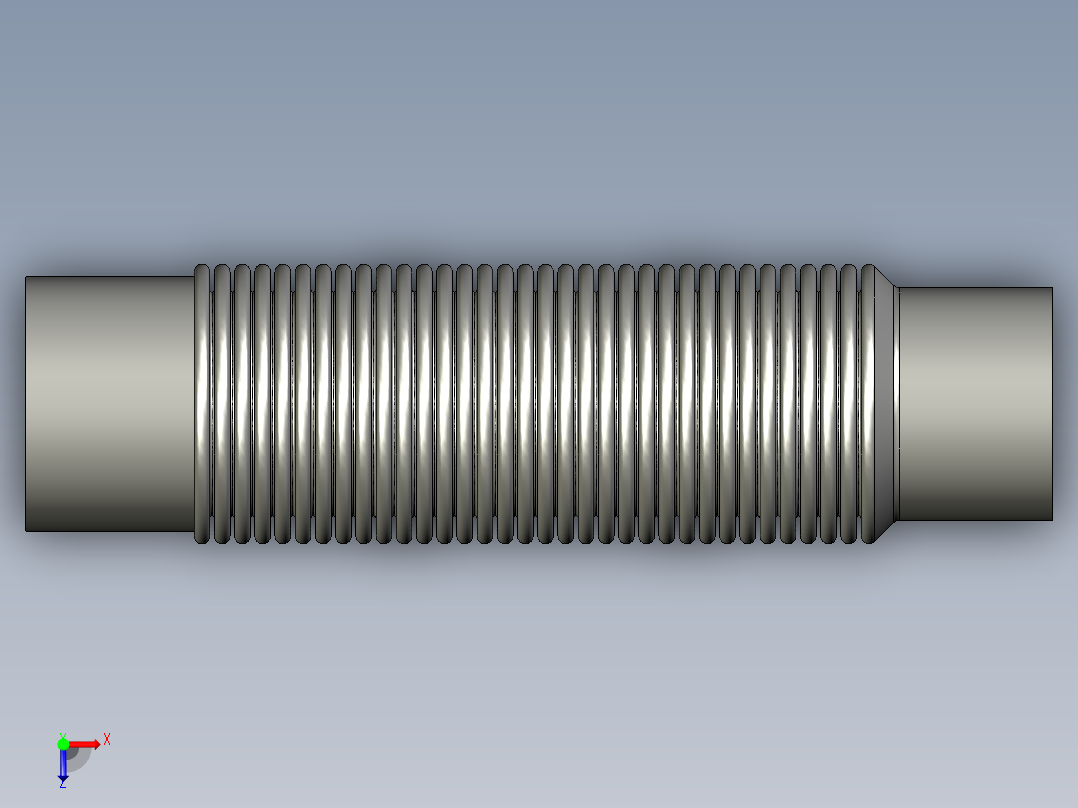 4排气管波纹柔性连接器俯视图