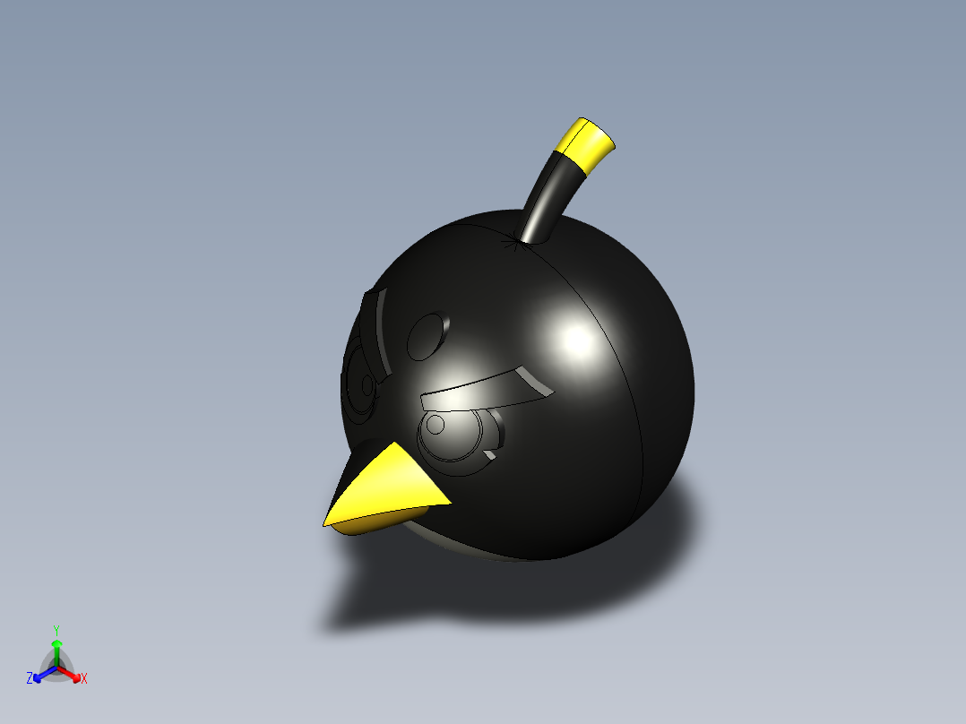 愤怒的小鸟-黑色