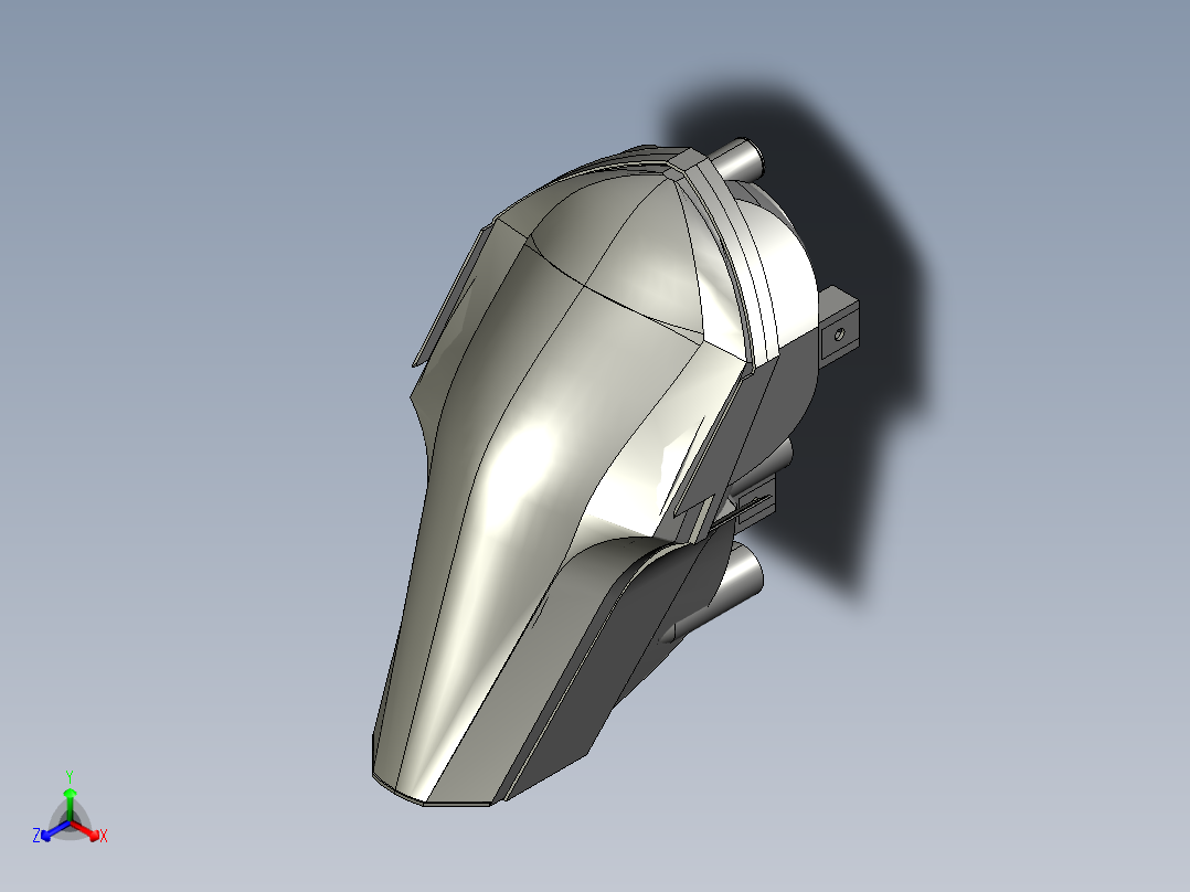 摩托车车头灯3D模型