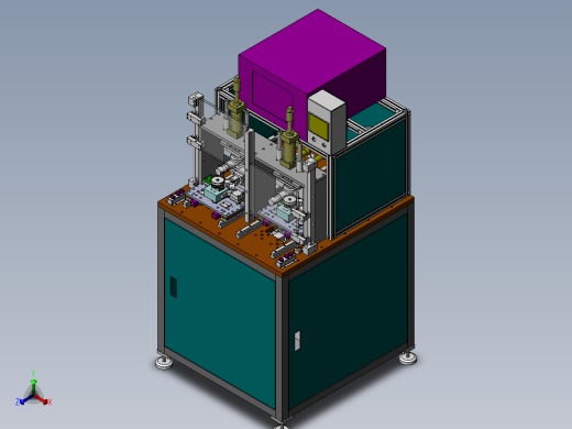 ZDH-QT-007 威灵70系列电机检测机（SW设计） 3D模型 工程图