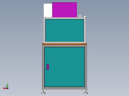 ZDH-QT-007 威灵70系列电机检测机（SW设计） 3D模型 工程图后视缩略图