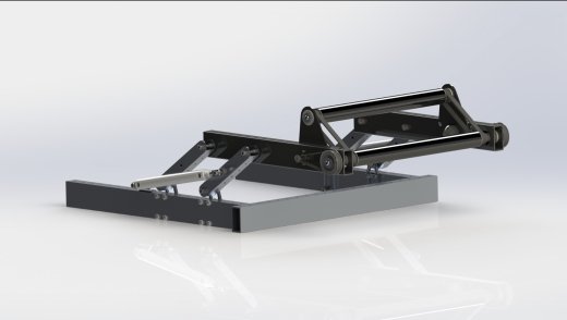 four bar intake伸缩机构3D数模图纸 STEP格式缩略图