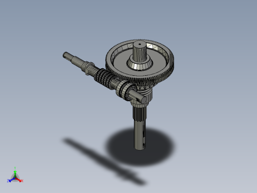 5_蜗轮蜗杆正等轴测缩略图