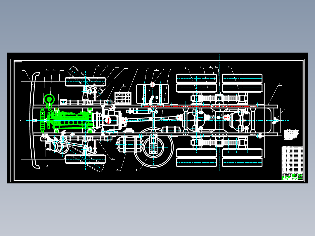 588 重型自卸车设计(底盘设计)（有cad图）