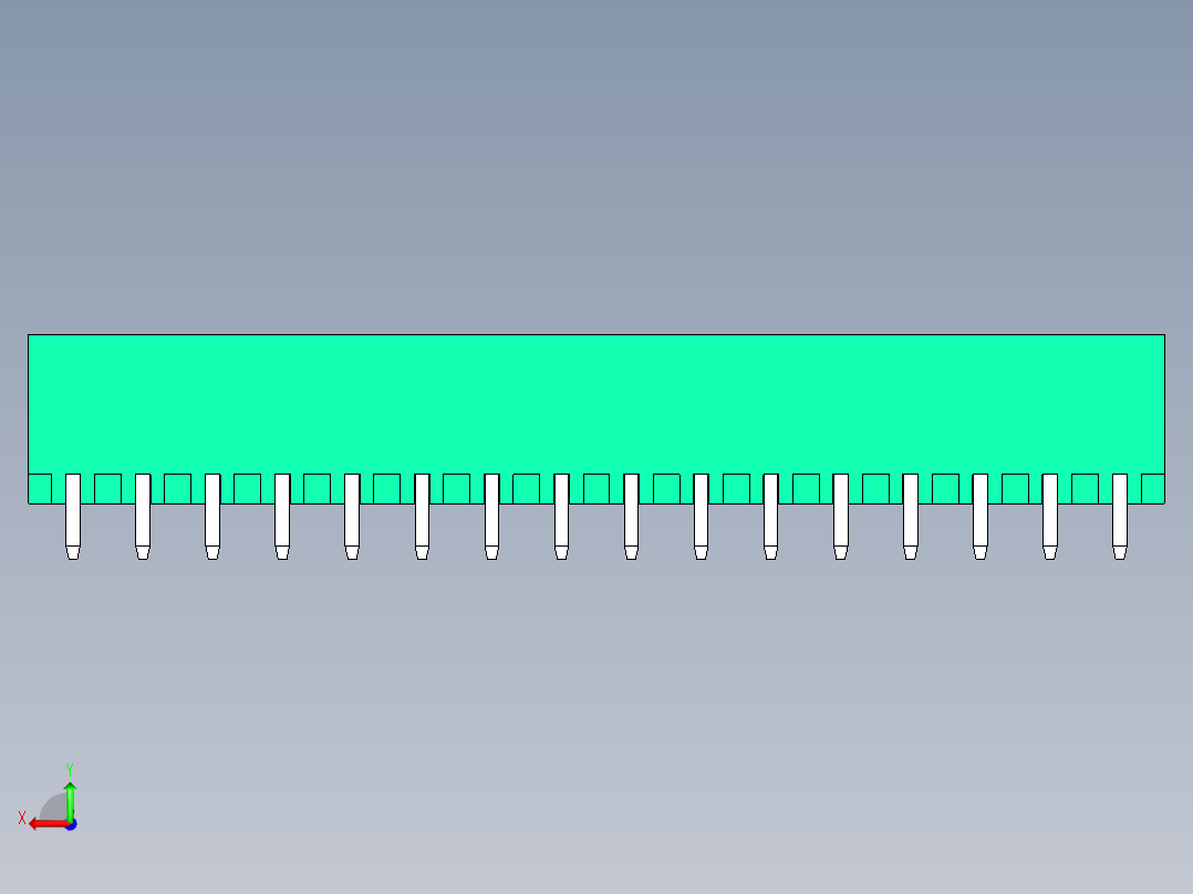 DEGSON 2EDG 系列 5.0mm 可插拔接线端子组-2EDGVC-5.0-16P-14-00AH后视图