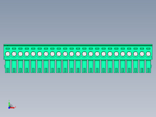 DEGSON 15EDG 系列 3.5mm 插拔式接线端子 FullPack-15EDGK-3.5-23P-14-00AH前视缩略图