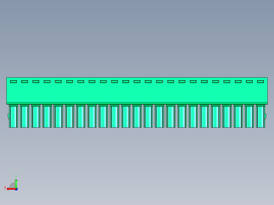 DEGSON 15EDG 系列 3.5mm 插拔式接线端子 FullPack-15EDGK-3.5-23P-14-00AH后视图