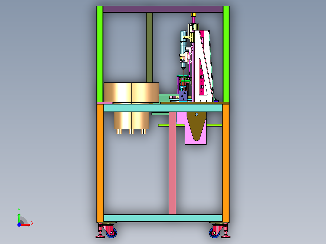 接线端子打螺丝设备前视图