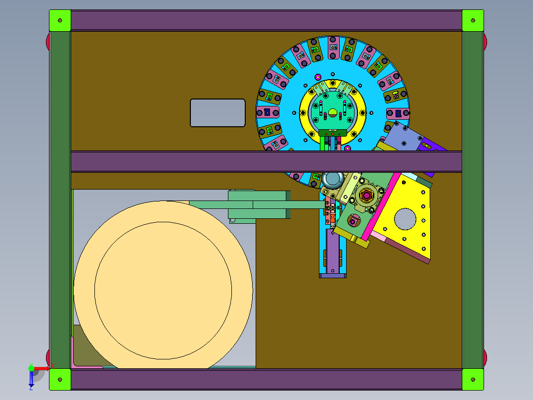 接线端子打螺丝设备俯视图