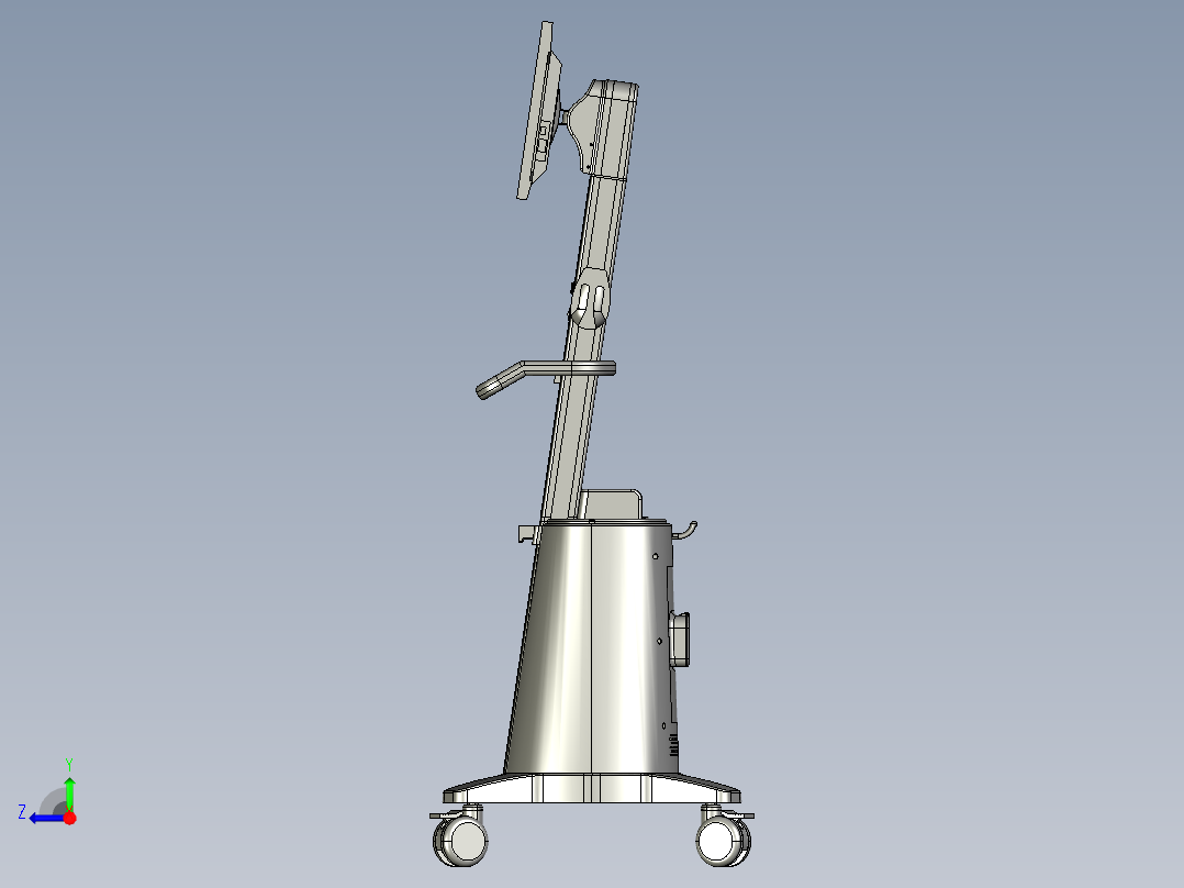 医疗车模型图右视图