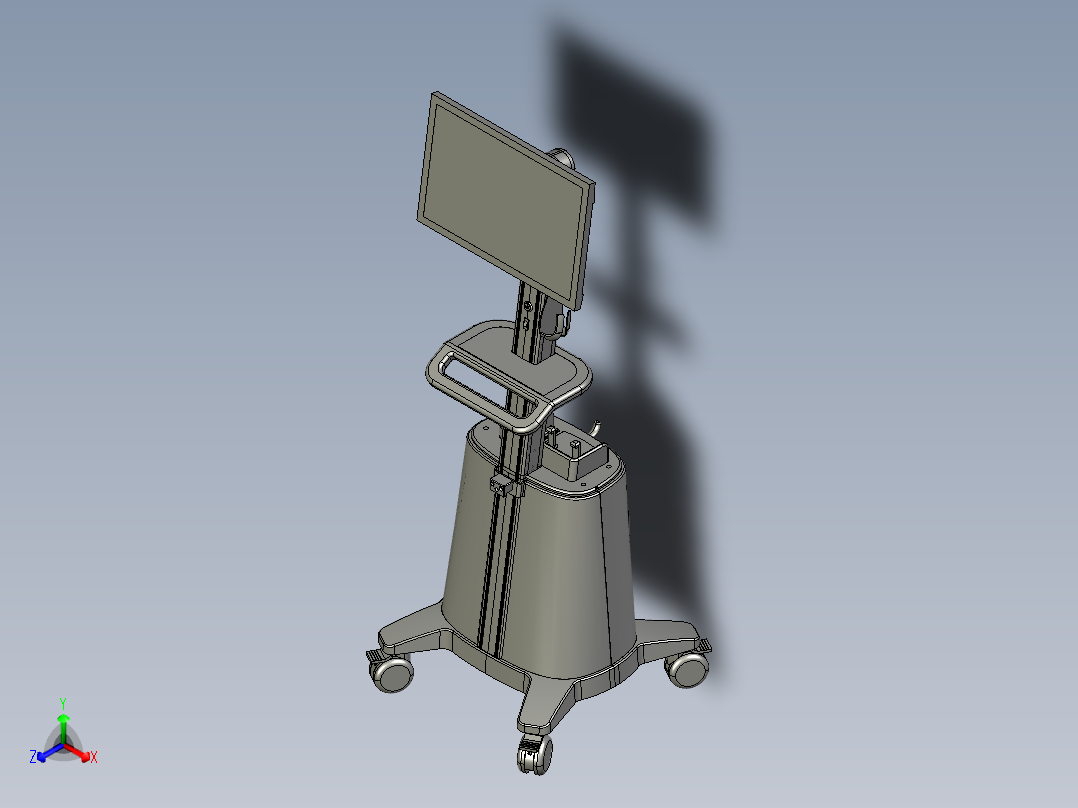 医疗车模型图正等轴测图