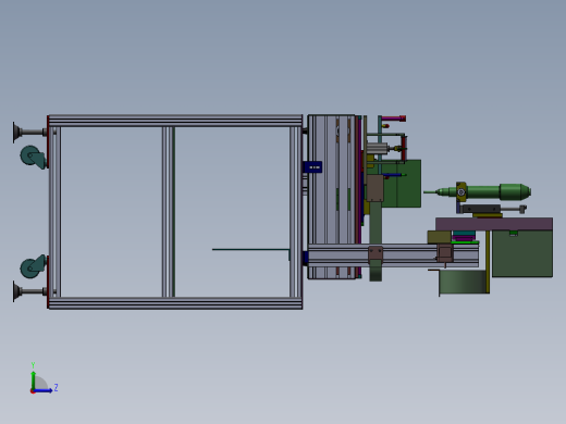 螺丝机机械结构左视缩略图
