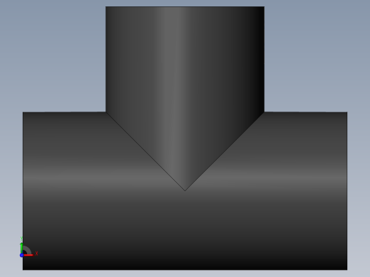 PVC管件-2x1.5in R-Tee右视缩略图