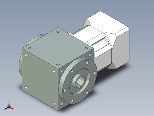 换向器32PW140双孔 PLX120-L1 22-110-145-M8.stp正等轴测缩略图
